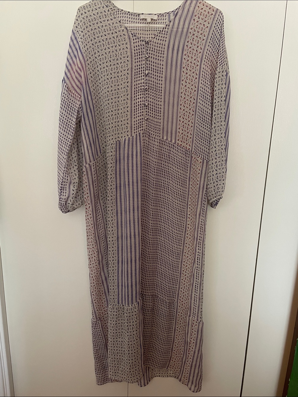 Intropia sheer silk dress size 38 lilac